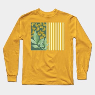 lemon tree stripes Long Sleeve T-Shirt